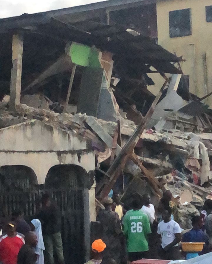 Scores Trapped As Two-storey Building Collapses In Lagos