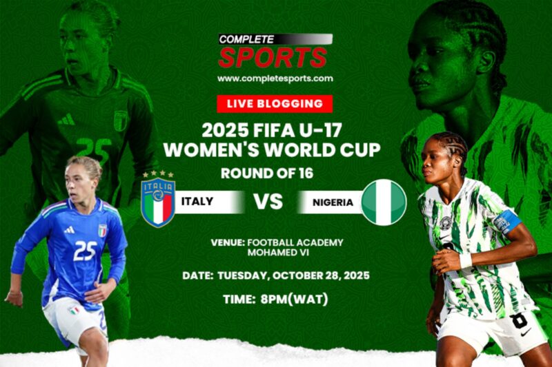 Italy Vs Nigeria Live Blogging – 2025 FIFA U-17 Women’s W/Cup