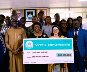 Lagos State University joins beneficiaries of OPay’s ₦1.2bn 10-Year Scholarship Programme