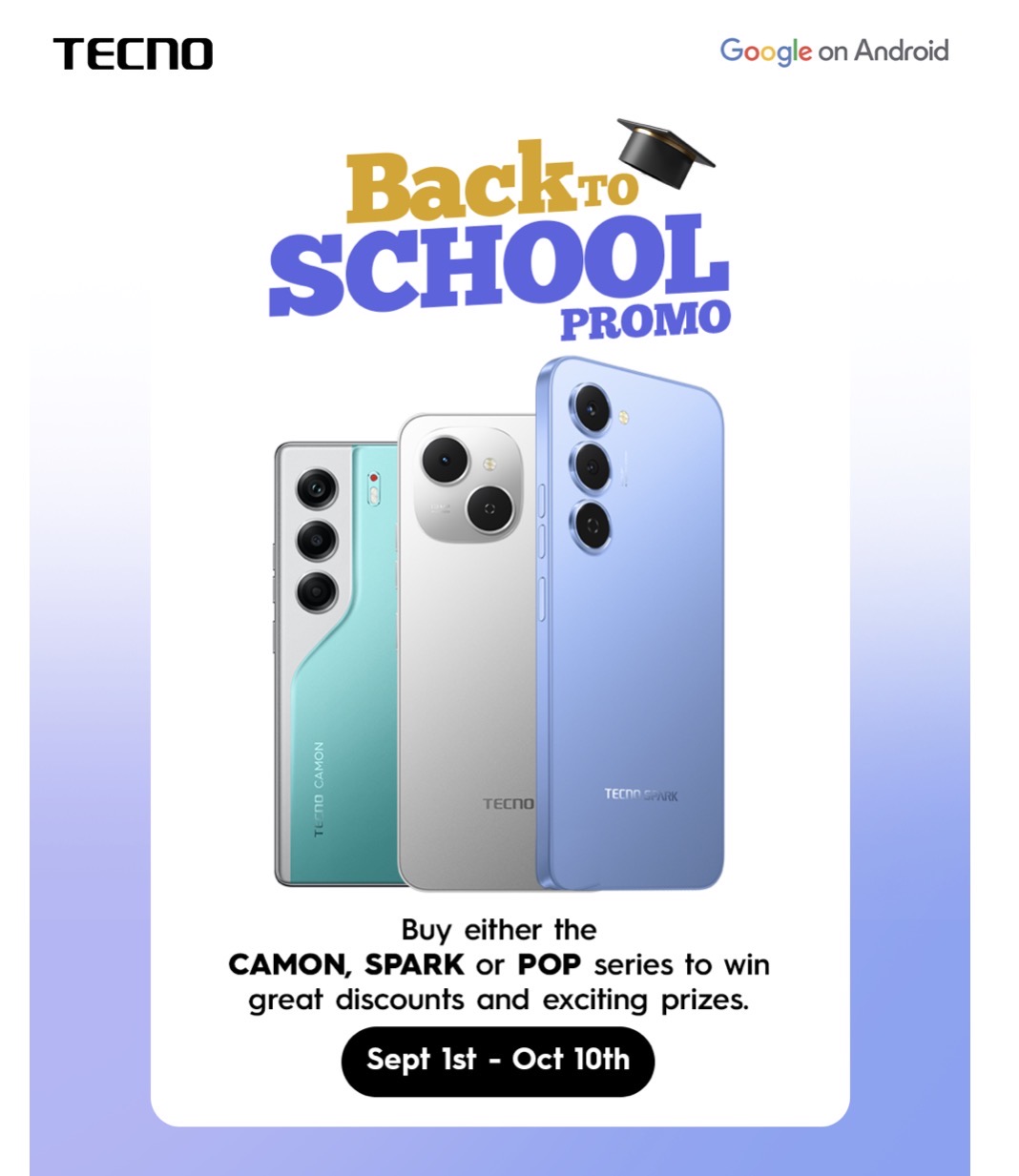 TECNO Back to School Promo Ends Soon with 3 Days to Go