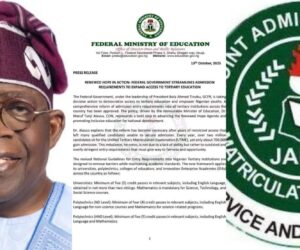 JAMB no longer mandatory for tertiary institutions as FG announces new admission policy
