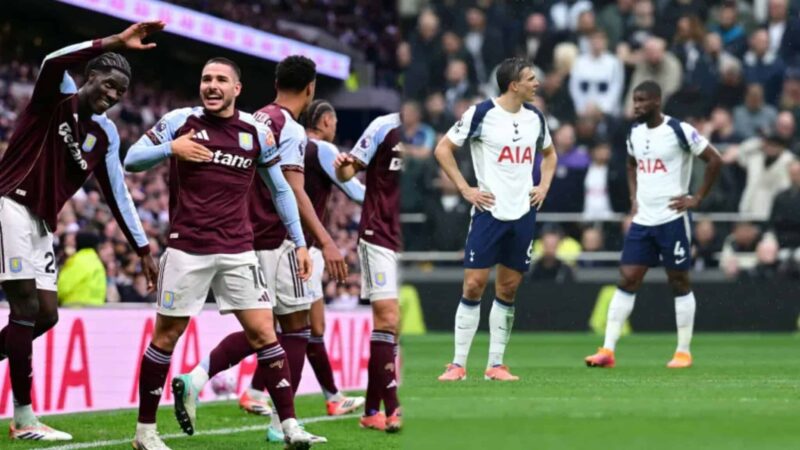 Buendia strikes late as Aston Villa stun Tottenham in rain-soaked thriller