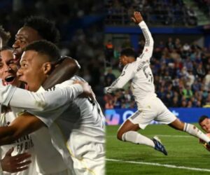 Real Madrid edge nine-man Getafe to reclaim La Liga lead