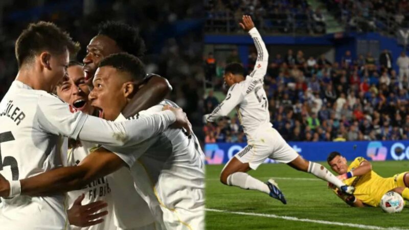 Real Madrid edge nine-man Getafe to reclaim La Liga lead