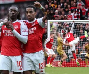Eze fires stunning half-volley against former club in Gunners victory