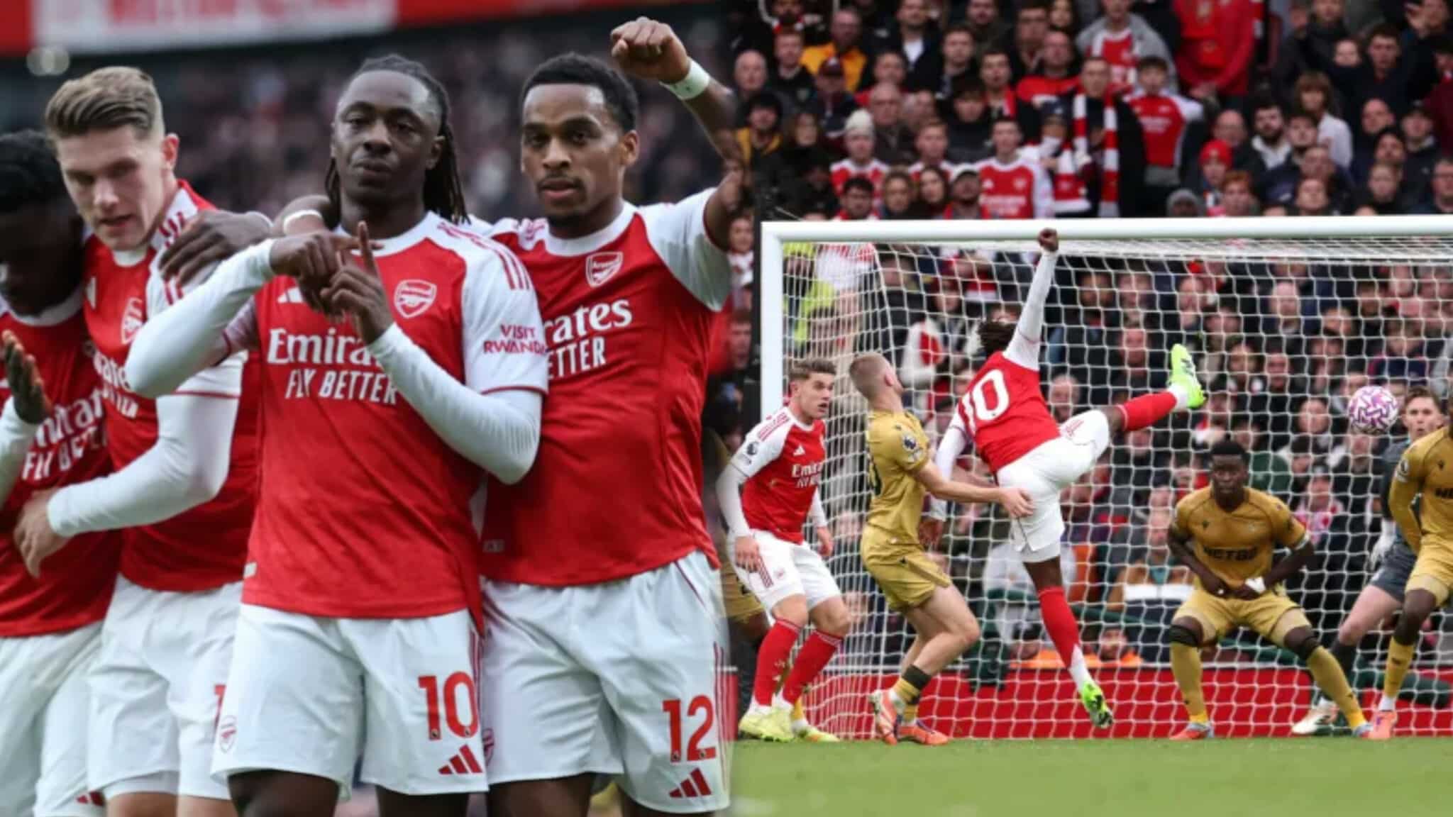 Eze fires stunning half-volley against former club in Gunners victory