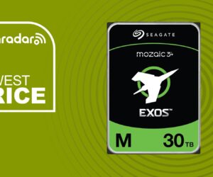 Seagate Exos M 30TB hard drive is the cheapest per TB right now, so act fast if you want one