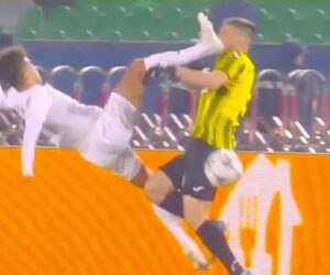 Joao Correia sets Champions League record for fastest Red Card