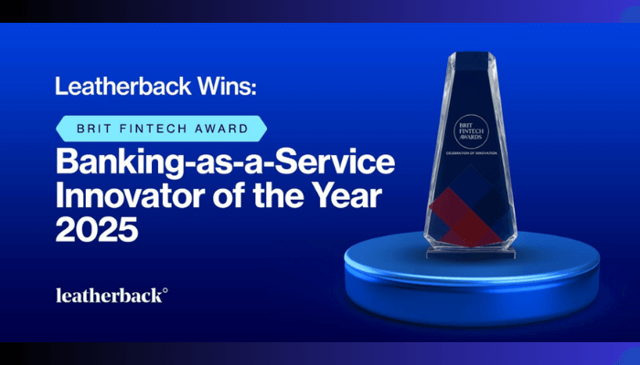 Leatherback Wins ‘Banking-as-a-Service Innovator of the Year 2025’ at the Brit Fintech Awards