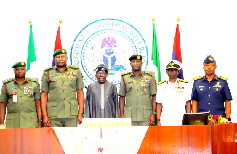 Clear New Security Threats Now, Tinubu Tells Service Chiefs