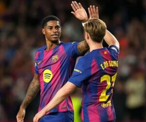 UCL: Rashford double powers Barcelona’s 6-1 demolition of Olympiacos