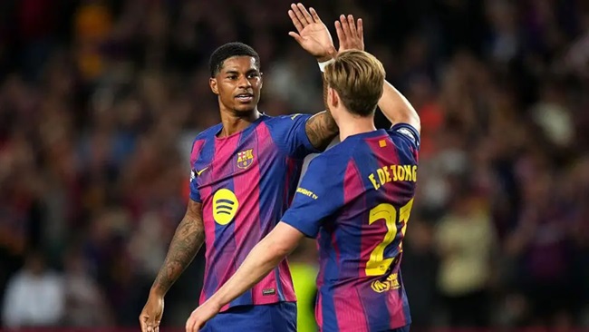 UCL: Rashford double powers Barcelona’s 6-1 demolition of Olympiacos