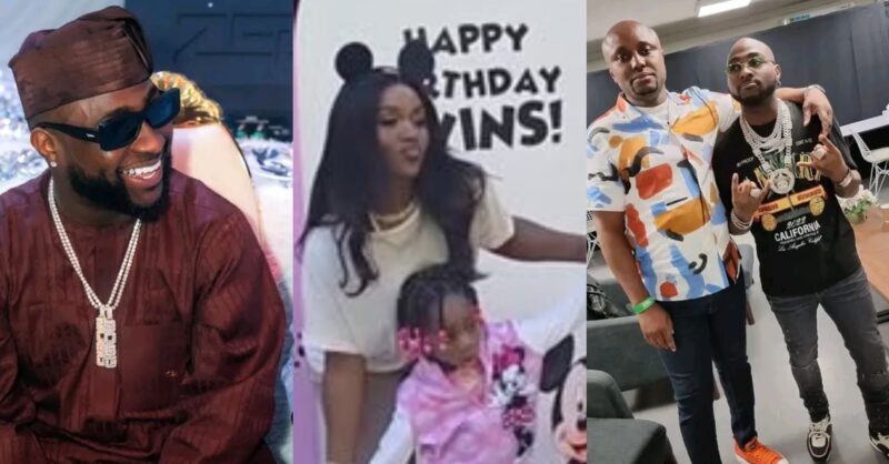Davido reacts after Israel DMW shared clips from his twins’ second birthday