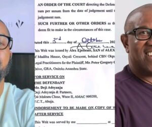 Peter Obi files ₦1.5 billion defamation lawsuit against Deji Adeyanju