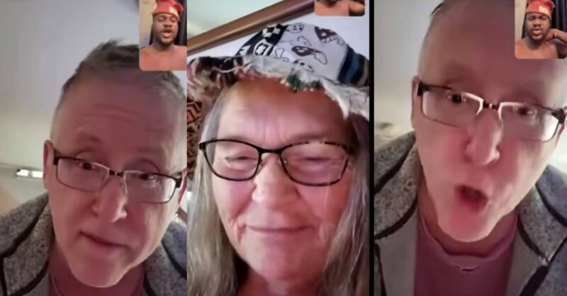 Man flaunts caucasian couple who sponsored his education from 100 level to 400 level