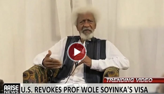 Soyinka Says Calling Trump ‘Idi Amin’ Was A Compliment – Arise News