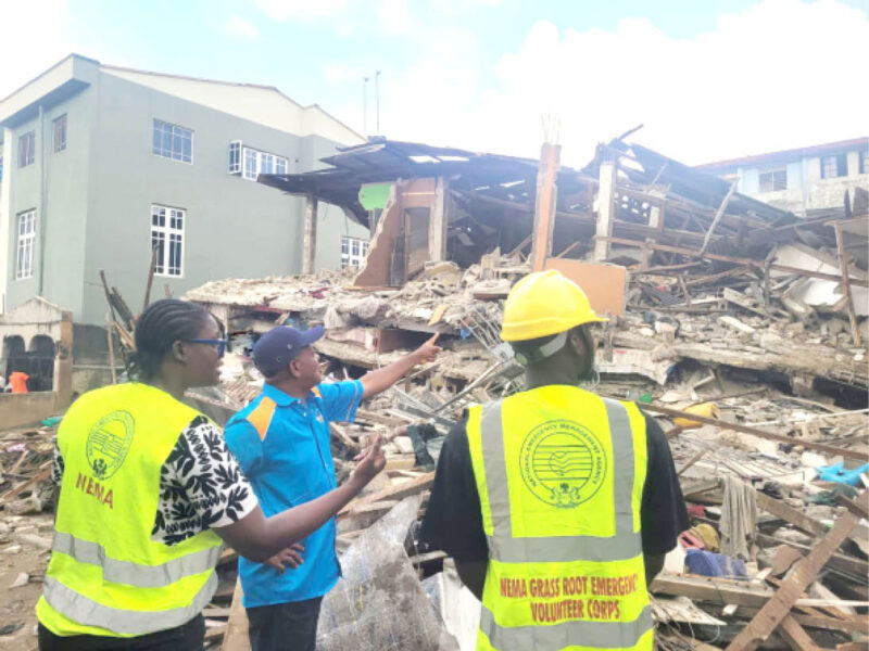 15 People Rescued In Lagos Building Collapse