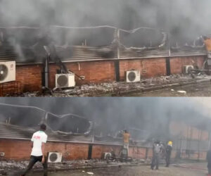 Fire Destroys Section of Rivers Secretariat in Port Harcourt