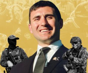 Republican candidate says far-right group Proud Boys should be able to ‘hunt’ migrants