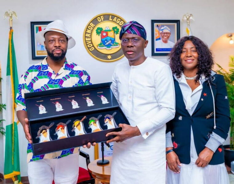 Sanwo-Olu hosts Wyclef Jean, Miss Earth 2024 in Lagos