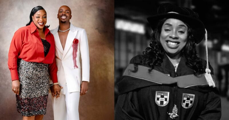 Influencer Enioluwa celebrates his mum as she bags a doctorate (IMAGES)