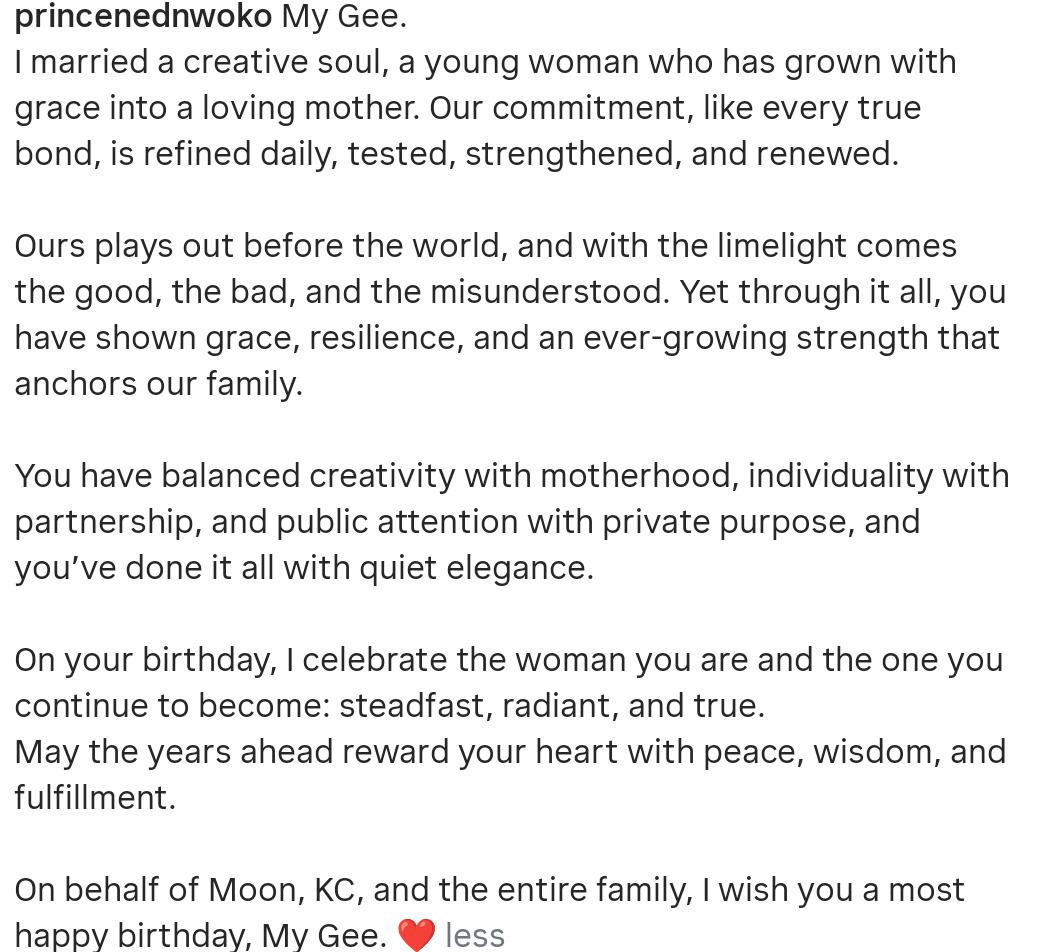 Senator Ned Nwoko showers sweet words on wife as he celebrates her birthday