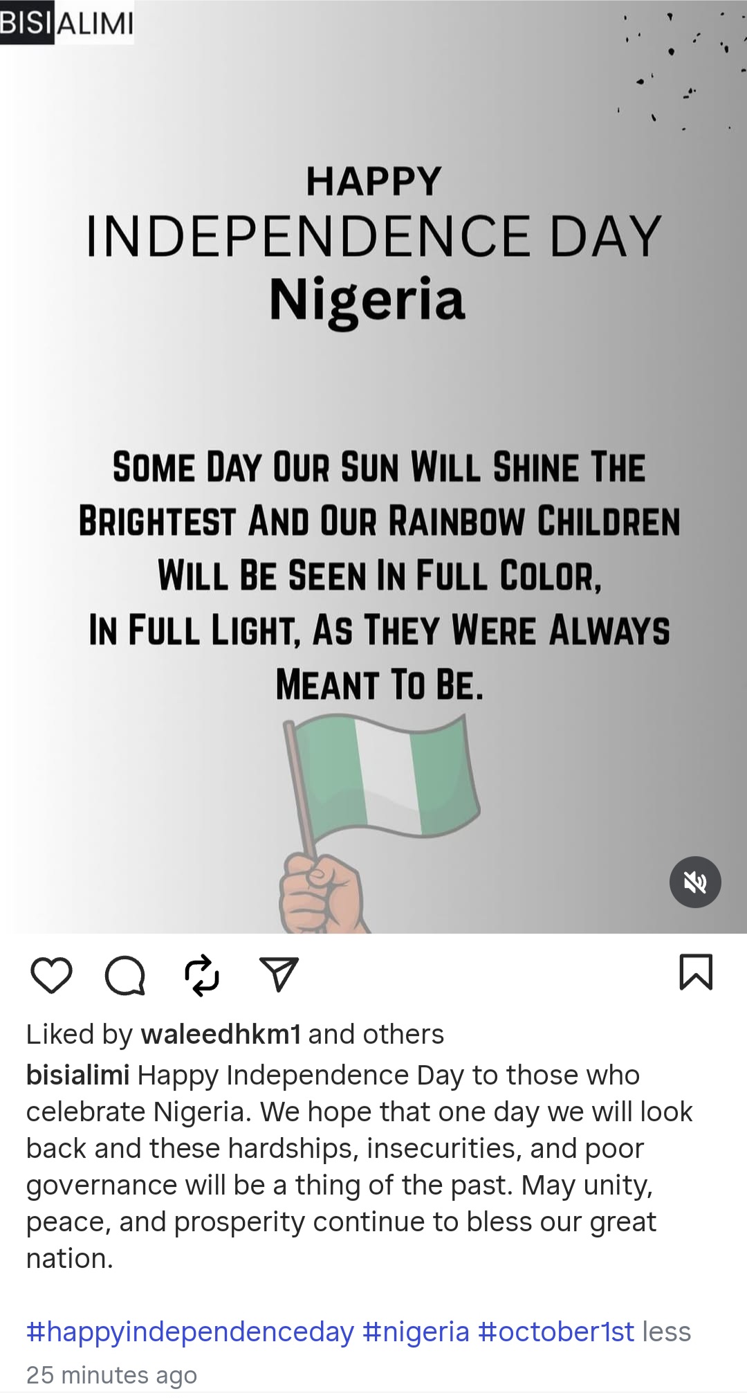 “Some day, our rainbow children will be seen in full colour” Bisi Alimi says in Independence Day prayer for Nigeria