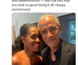 “The best decision I ever made was marrying you” Barack Obama sings wife Michelle Obama’s praise on their 33rd wedding anniversary
