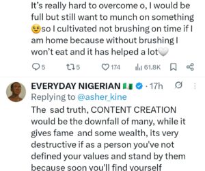 Content creator Asherkine reveals why he stopped making binge-eating content as he warns others
