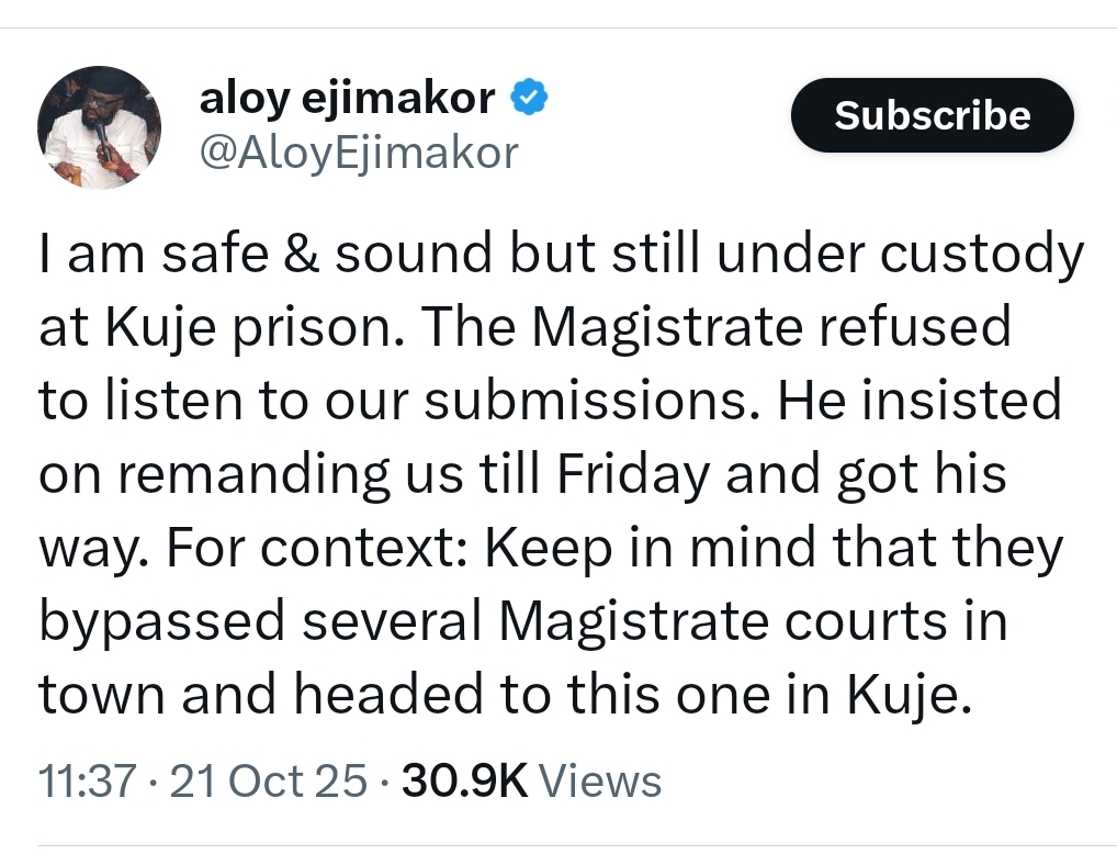 #FreeNnamdiKanuNow: How Nigerian Police Bypassed Several Courts In Abuja, Headed To Kuje Magistrate To Remand Nnamdi Kanu’s Lawyer Ejimakor, Others