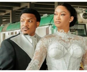 ‘From Lovebirds To Locomotives’ – Nollywood Actor, Faqua Makes History With First-ever Moving Train Wedding
