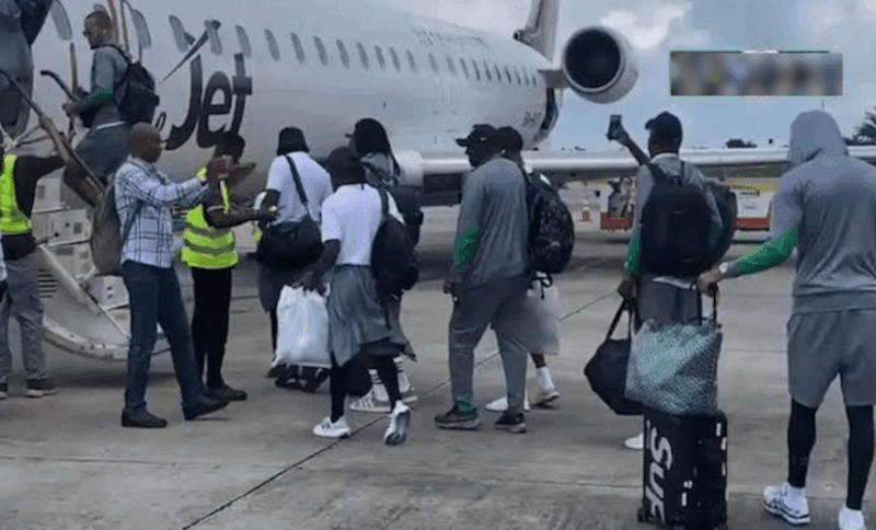 W’Cup Qualifier: Benin Rep Squad Arrives Nigeria As Technical Issue Delays Eagles’ Return From South Africa