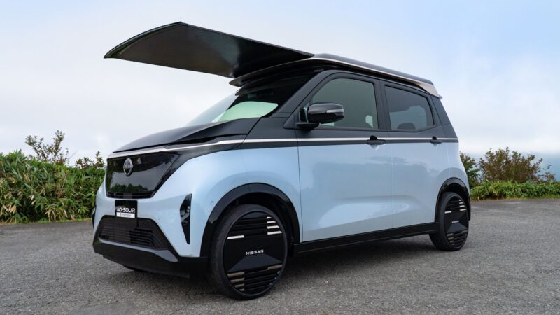 Nissan adds solar roof to Japan’s most popular little EV – and it promises to add 1,800 miles of free range a year