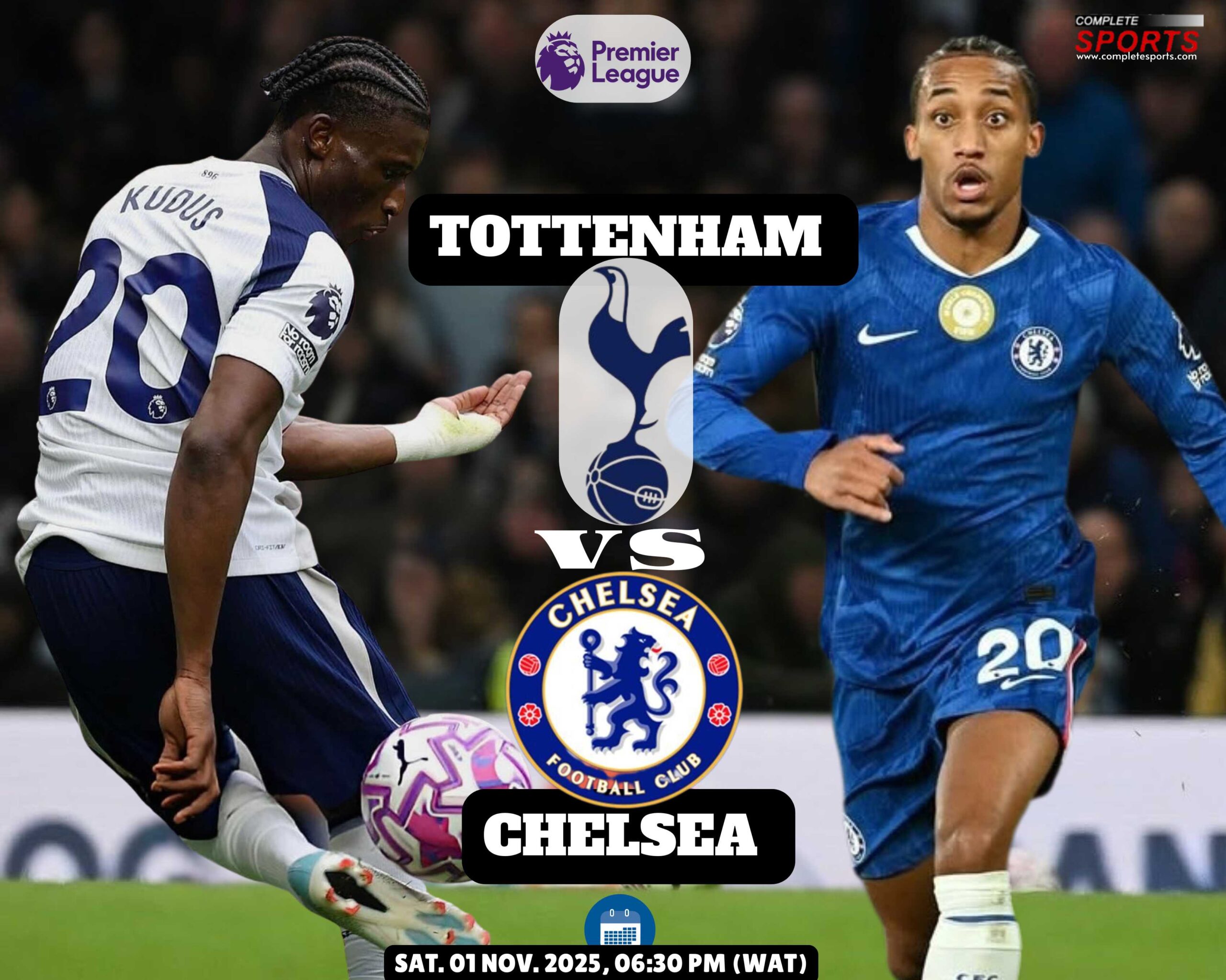 Chelsea Seek To Extend Winning Run vs Spurs In Premier League