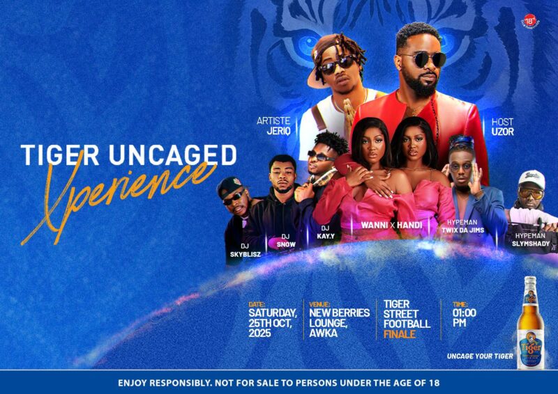 Uzor Arukwe, Jeriq, Wanni x Handi To Bring Their Energy To Tiger Street Football Tournament Finale In Awka