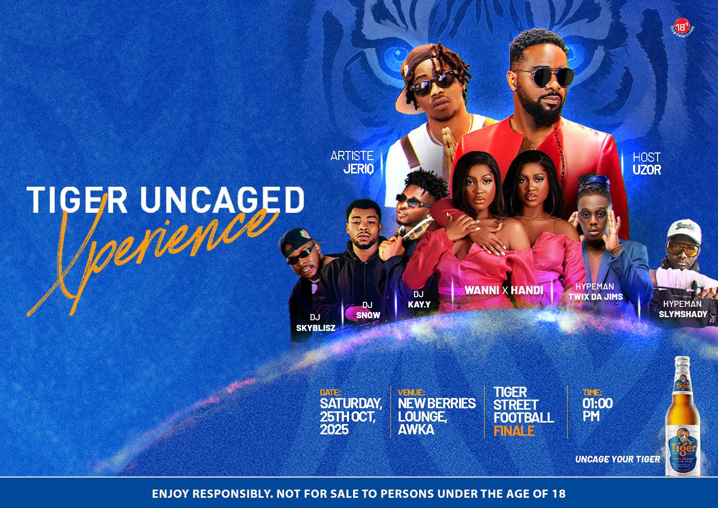 Uzor Arukwe, Jeriq, Wanni x Handi To Bring Their Energy To Tiger Street Football Tournament Finale In Awka