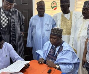 Breaking: Turaki Submits Nomination Forms For PDP Chairmanship Seat As Lamido Cries Foul (Photos)