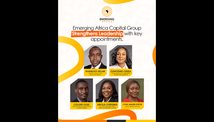 Emerging Africa Capital Group strengthens Leadership with key appointments
