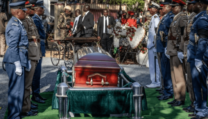 Kenya lays Raila Odinga to rest with full state honours as mourners hail ‘Baba’ of democracy