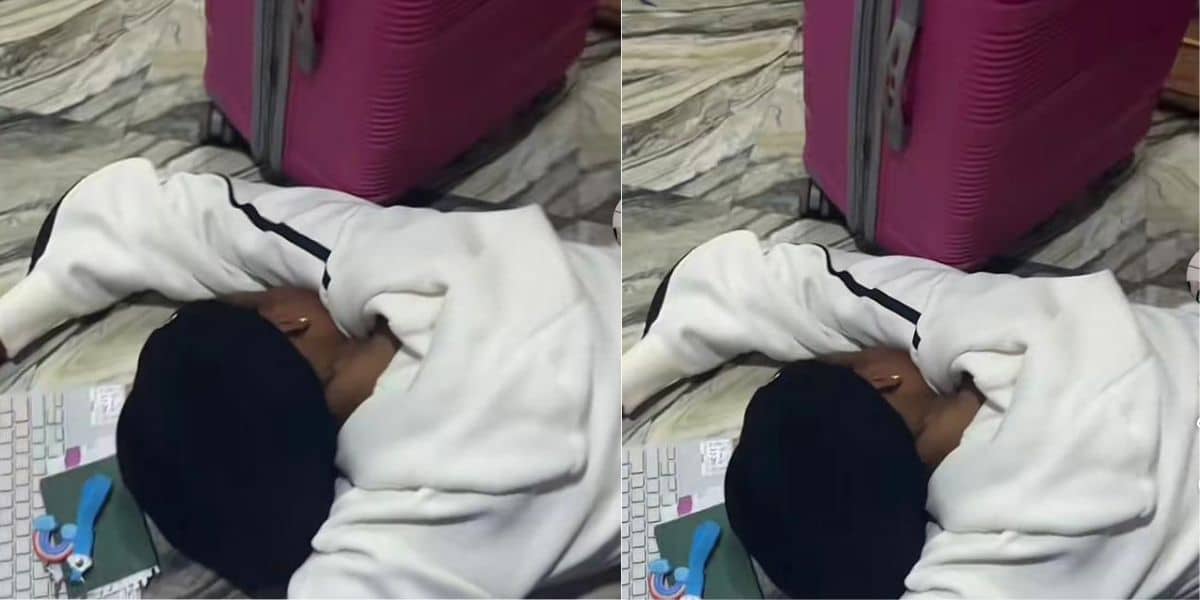 Lady dozes off during Hallelujah Challenge after dressing up for her relocation miracle