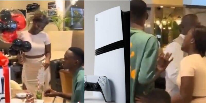 Lady buys PS5 to beg boyfriend after cheating, gets rejected instead