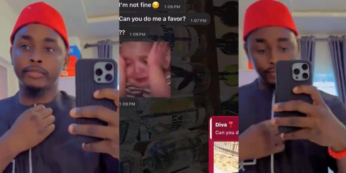 “I’ll like to use your cloth for TikTok challenge” – Man shares bold request he got from his talking stage