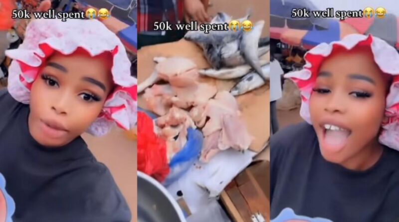 Lady collects ₦50k from admirer, buys chicken instead of showing up