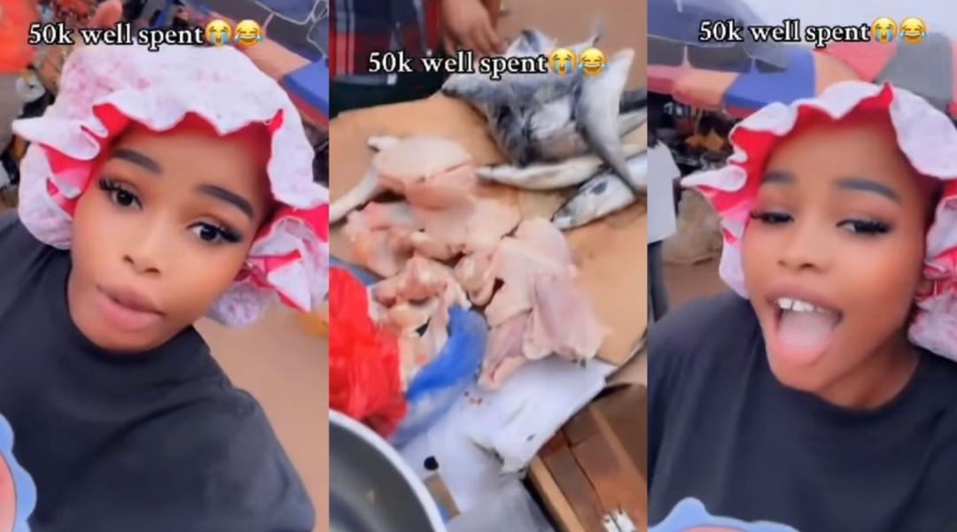 Lady collects ₦50k from admirer, buys chicken instead of showing up