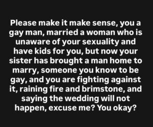 Bisi Alimi knocks gay man who is married to a woman and has fathered children but is against his sister getting married to a gay man