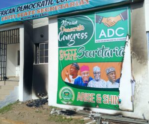 Hoodlums set Ekiti ADC secretariat ablaze, disrupt party excos’ inauguration