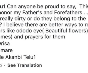 Are our forefathers really dirty or do they belong to the dustbin? ” Oluwo of Iwo questions Nigerians about honoring their ancestors