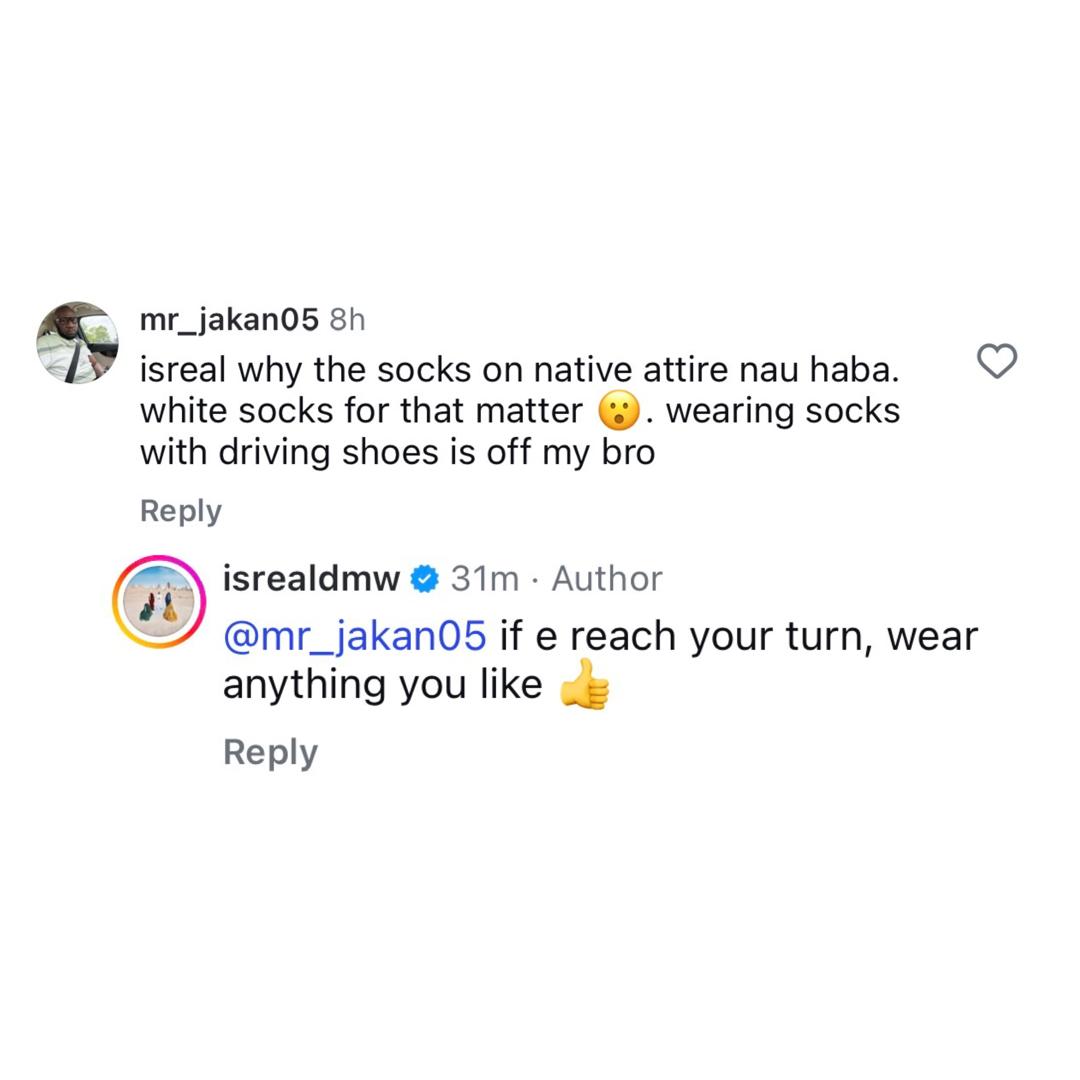 Between Isreal DMW and a fashion police