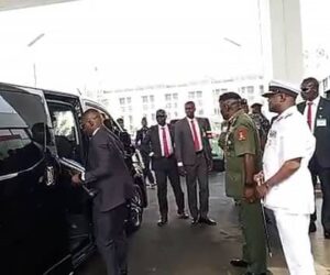 New Service Chiefs Arrive National Assembly Complex For Senate Screening