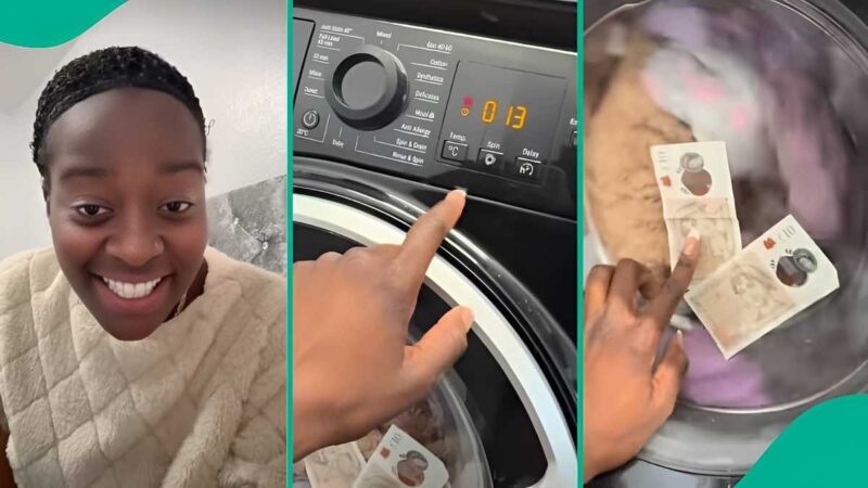 “My Life:” Woman Screams as £100 Forgotten in Cloth Spins Inside Washing Machine, Watches Helplessly